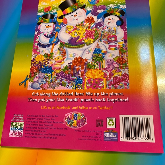 Lisa Frank Coloring Book Christmas - Picture 2 of 6